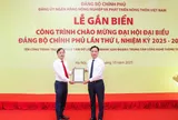 Agribank gắn biển công trình Trung tâm dữ liệu chào mừng Đại hội Đảng bộ Chính phủ