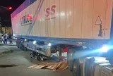 Hiện trường vụ va chạm với xe container, 2 người tử vong