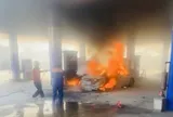 Vụ cháy ô tô tại cây xăng khiến 2 người tử vong: Phát hiện hàng chục khối pin, ắc quy trên xe