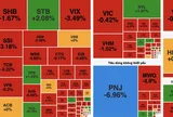VN-Index giảm gần 13 điểm, thanh khoản suy yếu