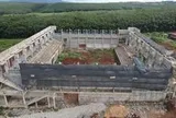 Cận cảnh nhà thi đấu ở Đắk Lắk nứt gãy một phần khi đang thi công
