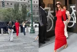 Gái xinh cao 1m75 đỏ rực giữa đường phố New York, hoá ra là Nepo Baby có profile khủng