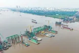 Dự án cầu Trần Hưng Đạo đạt tiến độ "thần tốc"