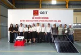 GEIT khởi công dự án điện mặt trời mái nhà thứ 10 cùng Tập đoàn Hoa Sen