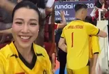 MC Hoàng Oanh nhắc tới vị trí thi đấu của Lê Giang Patrik trong 1 sự kiện