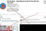 Cảnh giác trang Facebook giả mạo “Bộ Tài chính” để lừa đảo người dân