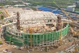 Mục sở thị mái vòm 8.600 tấn tự đóng mở của sân vận động PVF ở Hưng Yên