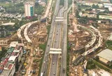 Nút giao nhiều tầng dần thành hình ở phía Tây Hà Nội