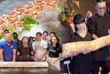 Cơm quê Dượng Bầu thử thách khách ăn 3 kg thịt, 3 kg tôm, 4 kg rau bún trong 30 phút: Thắng nhận 5 triệu, thua trả 3 triệu