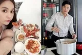 Mâm cơm nhà của Quốc Trường và Ngọc Trinh