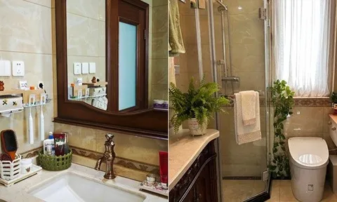 8 năm không mốc, không ố: Cách người phụ nữ trung niên giữ phòng tắm 5m² sạch như mới