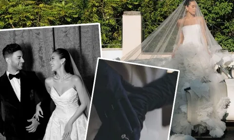 Ảnh cưới nét căng của em chồng Hà Tăng lên thẳng tạp chí châu Âu: Váy và nhẫn cưới "khủng" được hé lộ