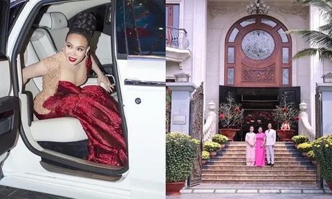 Nữ diễn viên được chồng thạc sĩ xây biệt thự 300 tỷ cho ở, thấy đàn chị không có vàng liền cho mượn