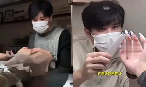 Mỹ nam đang hot bỗng chán showbiz, đổi nghề đi làm nails?