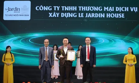 Le Jardin House đạt giải thưởng top 10 thương hiệu xuất sắc quốc gia 2025
