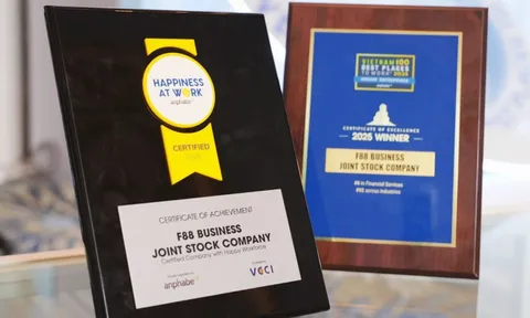 F88 nhận cú đúp giải thưởng Môi trường làm việc năm 2025