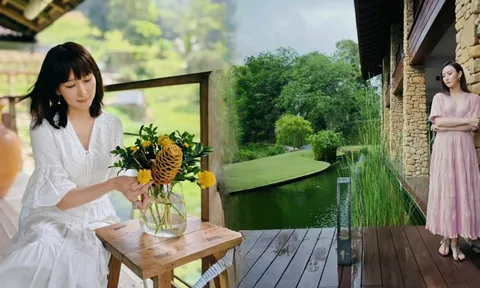 Biệt thự như resort của Hồ Tịnh: Nhà trong mơ giữa rừng nhiệt đới, chồng giàu lại chiều vợ hết mức