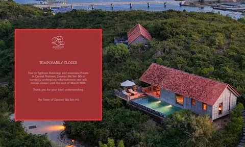 Một resort giá 100 triệu/đêm bị thiệt hại nặng cho bão lũ miền Trung, phải đóng cửa đến 2026