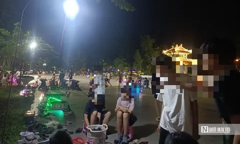 Tranh cãi về việc cho thuê xe điện trẻ em trong công viên ở Huế