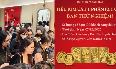 Lần đầu tiên Bảo Tín Mạnh Hải bán vàng 0,1 chỉ: Giờ ai cũng có thể mua vàng!