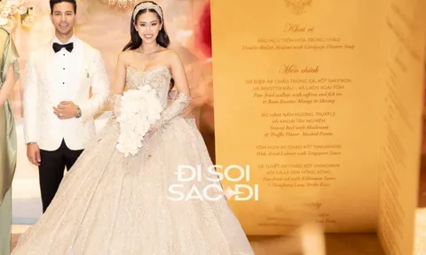 63 bàn tiệc cưới của Tiên Nguyễn gây choáng với toàn món nhà giàu