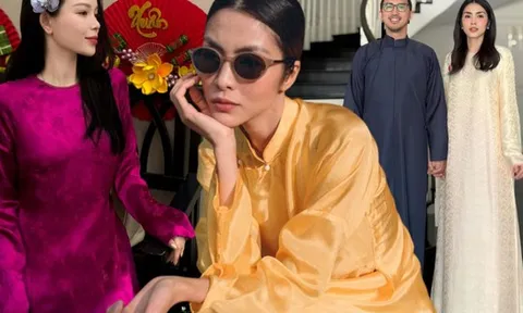 Đẳng cấp dâu hào môn: 4 tiêu chí chọn áo dài "bất di bất dịch" của chị em Hà Tăng - Linh Rin