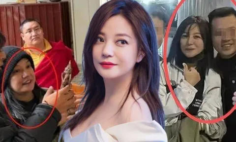 Triệu Vy giờ khổ đến vậy sao: Ăn quán vỉa hè, mặt mũi sưng húp