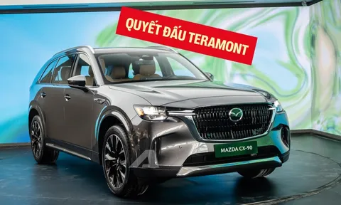 Mazda CX-90 chốt ra mắt Việt Nam tháng 4/2026: 2 tùy chọn động cơ, có bản PHEV đi 42km không cần xăng, mâm 21 inch, đối đầu VW Teramont