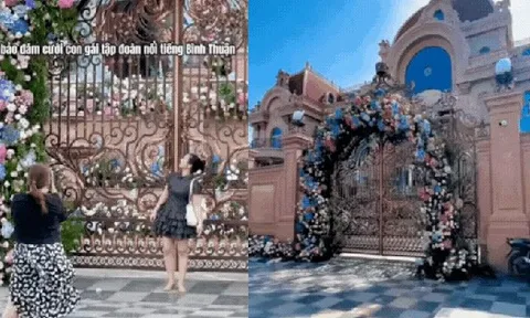 Lại thêm một đám cưới của ái nữ tập đoàn: Cứ nhìn cổng hoa và tòa lâu đài phía sau là biết!