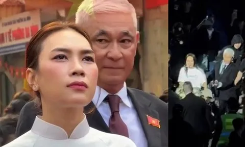 Vệ sĩ lớn tuổi chạy theo Mỹ Tâm lúc nửa đêm ở Hà Nội