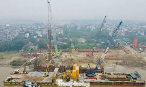 Toàn cảnh dự án cầu Tứ Liên gần 20.000 tỷ sau 7 tháng triển khai