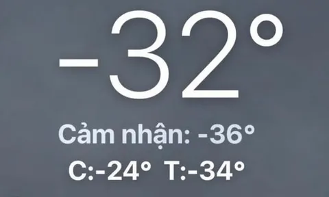 Nơi nhiệt độ xuống tới âm 20 độ C ngay lúc này