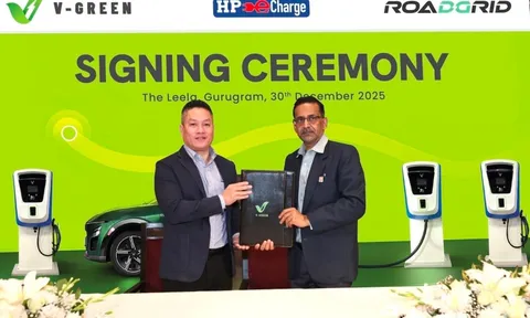 V-GREEN bắt tay Tập đoàn Dầu khí quốc doanh của Ấn Độ làm trạm sạc xe điện tại 24.400 điểm bán xăng dầu