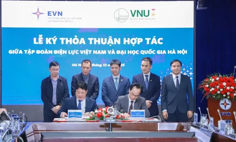 EVN ký kết thỏa thuận hợp tác với Đại học Quốc gia Hà Nội
