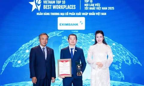 Eximbank được vinh danh 03 hạng mục Top 10 – Top 50 – Top 500 Nhà tuyển dụng và môi trường làm việc tốt nhất Việt Nam năm 2025