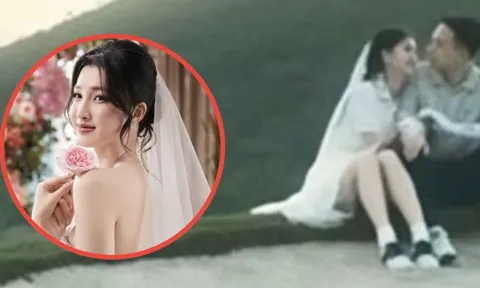 Rò rỉ ảnh cưới cực hiếm của Á hậu Phương Nhi và thiếu gia Minh Hoàng