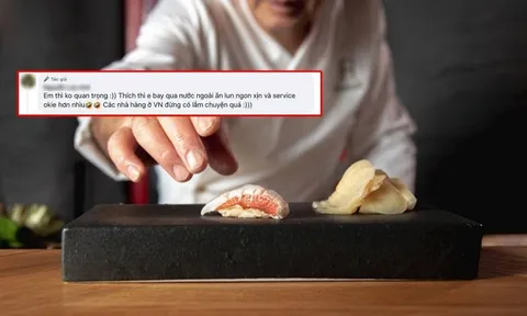 Đi ăn omakase phải cọc trước 1 triệu, khách nữ gây tranh cãi khi nói các nhà hàng ở Việt Nam "đừng có lắm chuyện quá"