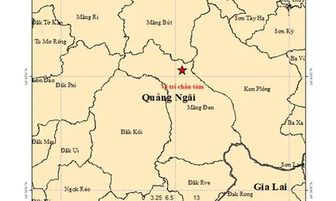 Quảng Ngãi: Xảy ra động đất ở xã Măng Đen
