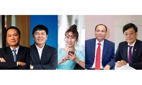 Khối tài sản của 5 tỷ phú Việt Nam đầu năm 2026