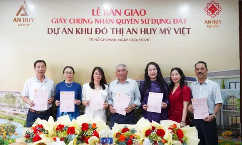 Bàn giao sổ đỏ sớm tại An Huy Mỹ Việt