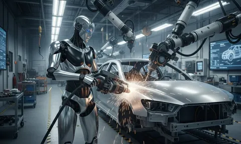 Robot lắp ráp ô tô trong 1 phút, 'nhà máy tối' mọc khắp nơi - chuyên gia dự báo đáng sợ: 'công nhân nhà máy sẽ thất nghiệp hàng loạt, chậm nhất đến năm 2030'