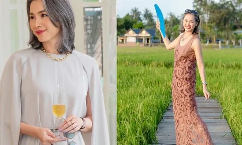 Hoa hậu tuổi 50 nổi tiếng tóc bạc đầy đầu vẫn chứng minh mình trẻ lâu đẳng cấp qua làn da già chậm: 2 bí quyết được tiết lộ