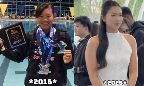 Ánh Viên 2016 và 2026 như "thay da đổi thịt", tưởng đâu hai người khác nhau