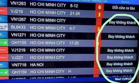 Choáng với cảnh "Bay không khách" đỏ rực sân bay, lý do vé Tết đắt là đây