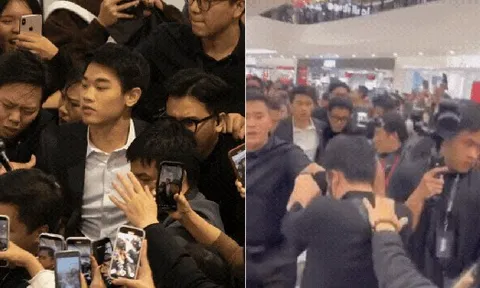 Đình Bắc gây sốt: Fan vây kín như "vỡ trận", camera bắt trọn từng khoảnh khắc, hot không kém gì "sao hạng A"