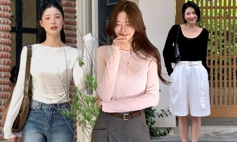 Trời ấm là phải mặc ngay áo thun dài tay với 5 công thức siêu trẻ