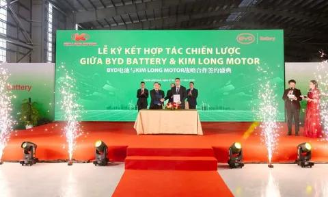 Công ty ô tô Việt Nam bắt tay hãng xe điện lớn nhất Trung Quốc xây nhà máy pin xe điện 130 triệu USD