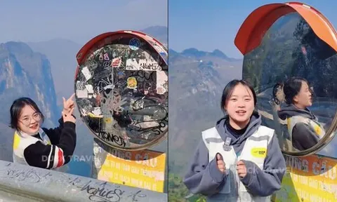 Clip nhóm bạn trẻ lau gương cầu lồi trên đèo Mã Pì Lèng hút 2,3 triệu lượt xem