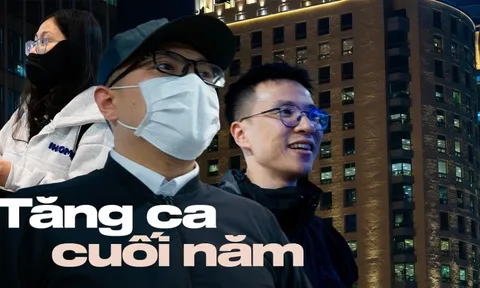 Chùm ảnh, clip: 10 giờ đêm, các toà nhà văn phòng ở Hà Nội vẫn sáng đèn, nhân viên tăng ca đến 0 giờ