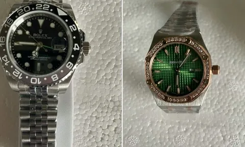 Phát hiện lô đồng hồ "nhái" thương hiệu Patek Philippe, Rolex, Hublot